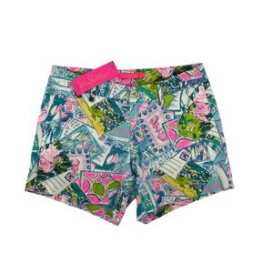 Lilly‎ Pulitzer NWT Shorts Women's 0 Multicolor Print Resort Summer